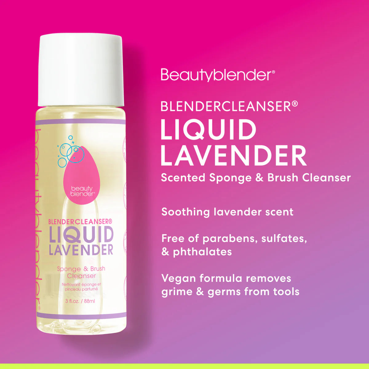Blendercleanser® Liquid Lavender Scented Sponge & Brush Cleanser