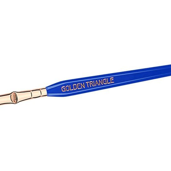 Golden Triangle 730 Duet Fibre Bent Lash Fan Bdellium Tools - Backstage Cosmetics Canada