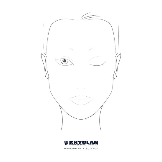 Professional Make-Up Chart Kryolan - Backstage Cosmetics Canada