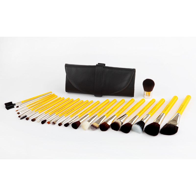 Studio Luxury 24pc. Brush Set with Roll-up Pouch Bdellium Tools - Backstage Cosmetics Canada