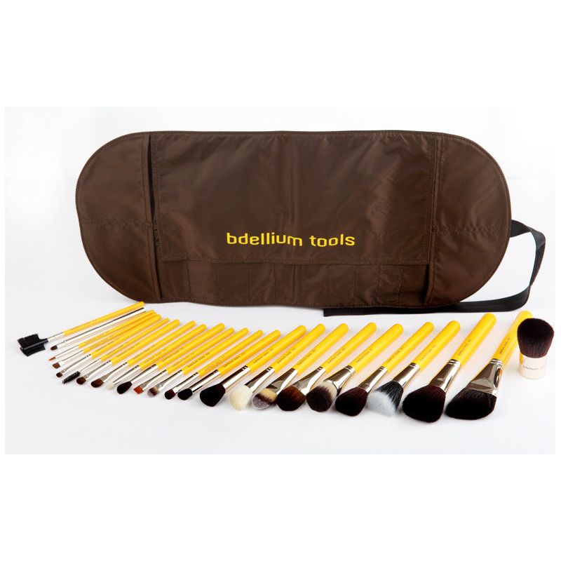 Studio Luxury 24pc. Brush Set with Roll-up Pouch Bdellium Tools - Backstage Cosmetics Canada