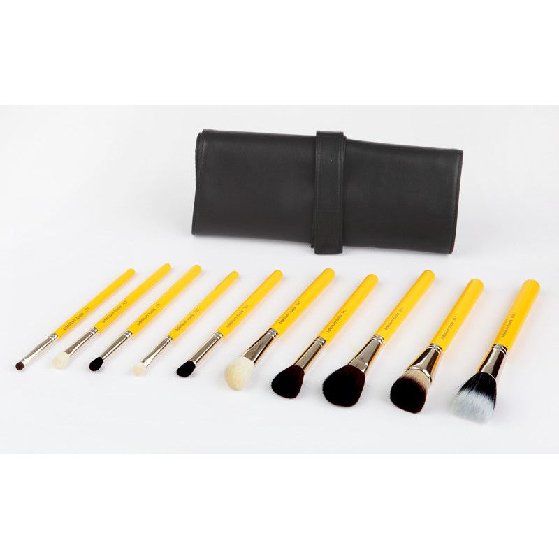 Studio Mineral 10pc. Brush Set with Roll-up Pouch Bdellium Tools - Backstage Cosmetics Canada