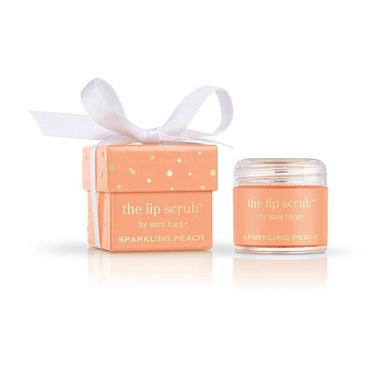 Sparkling Peach Lip Scrub Sara Happ - Backstage Cosmetics Canada