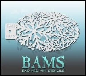 Mini Stencil  - H03 - Snowflakes