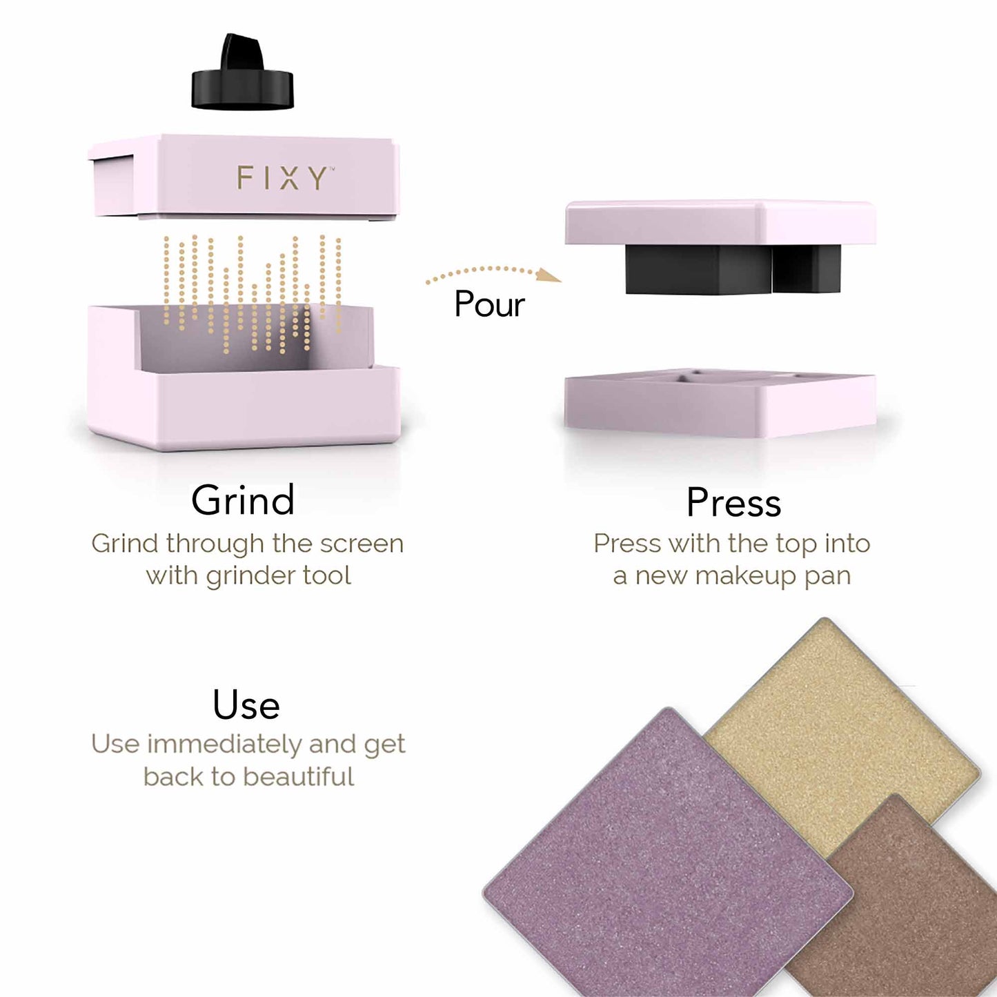 FIXY Broken Makeup Repressing Kit (for Square Pans)