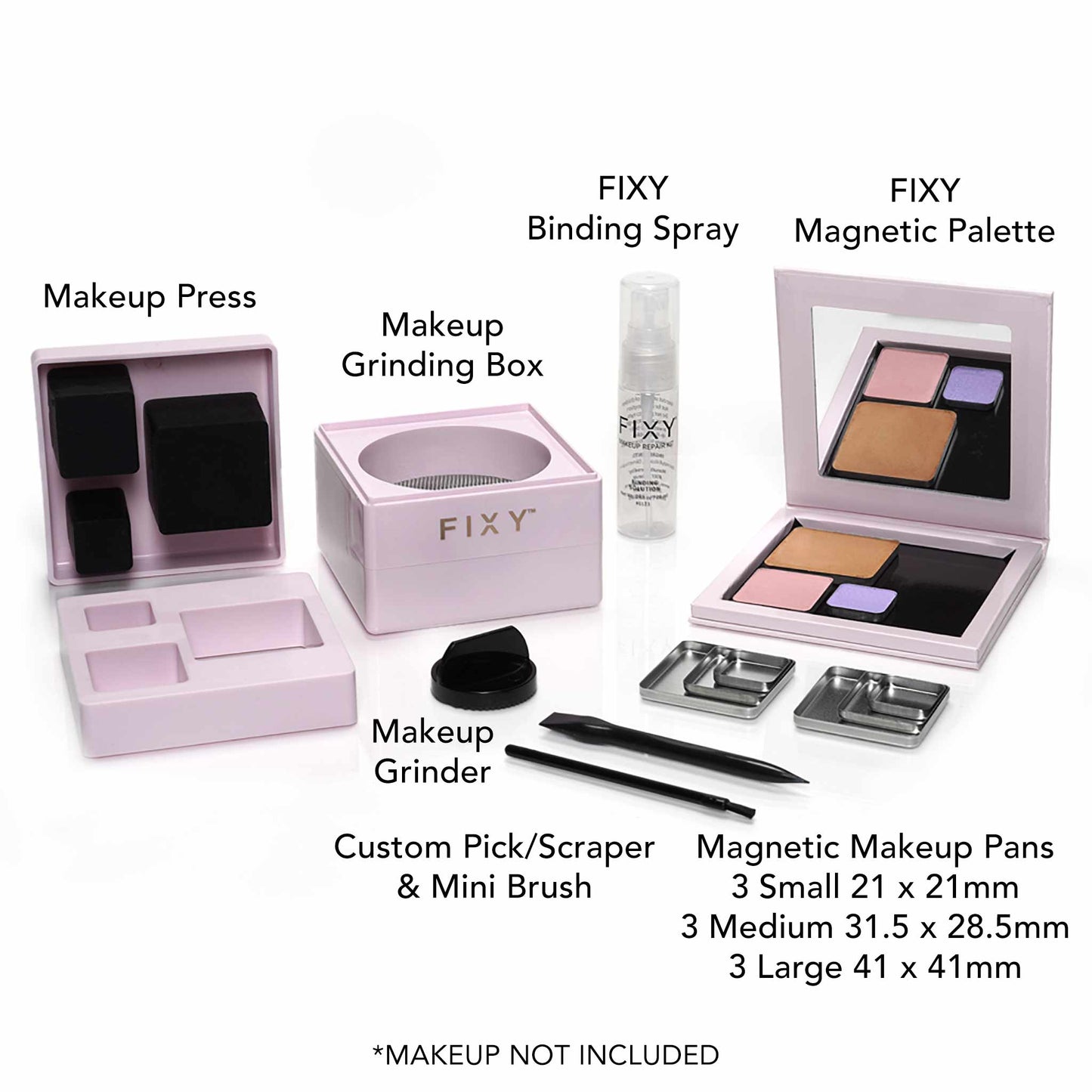 FIXY Broken Makeup Repressing Kit (for Square Pans)