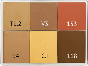 6 Colour Cream Palette