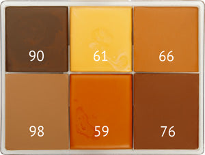 6 Colour Cream Palette