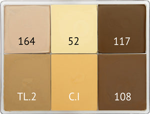 6 Colour Cream Palette