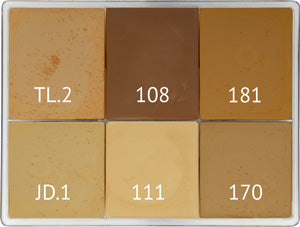 6 Colour Cream Palette