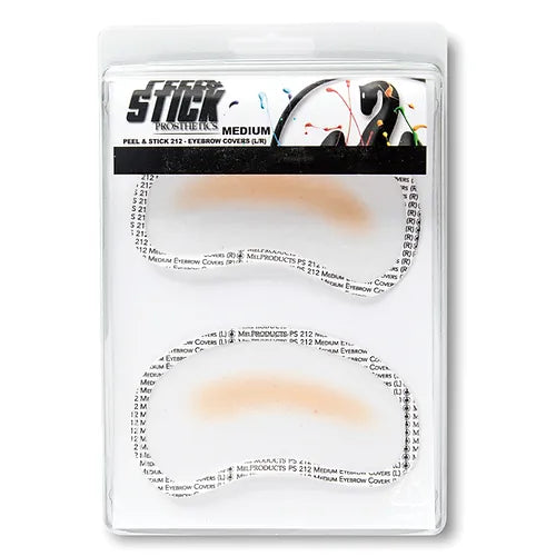 Peel & Stick Prosthetics: 212 - Medium Eyebrow Covers (L/R) 2.75"