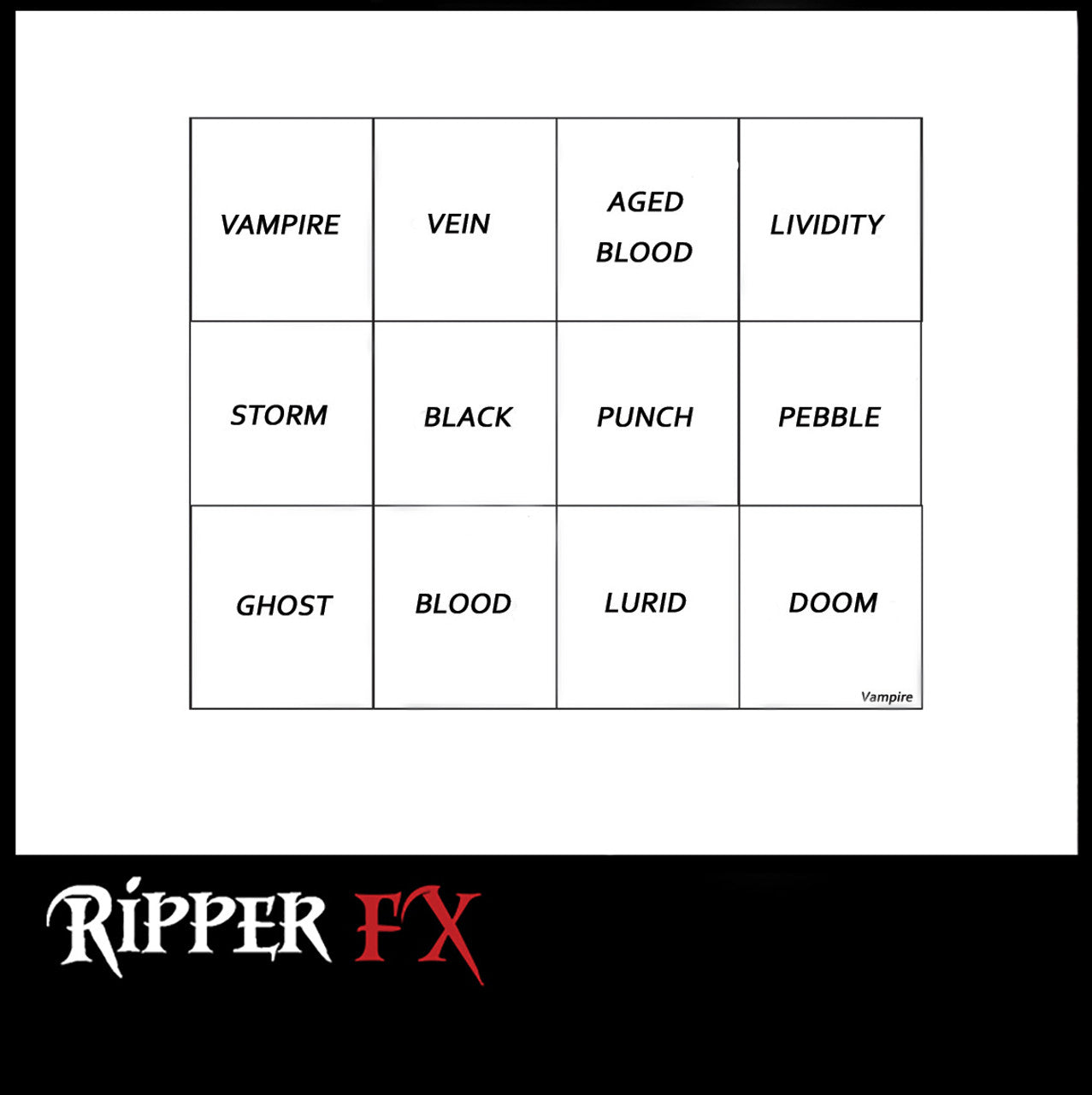 Ripper FX Vampire Alcohol Palette