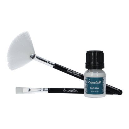 Brush & Glue set for Glitter Tattoo