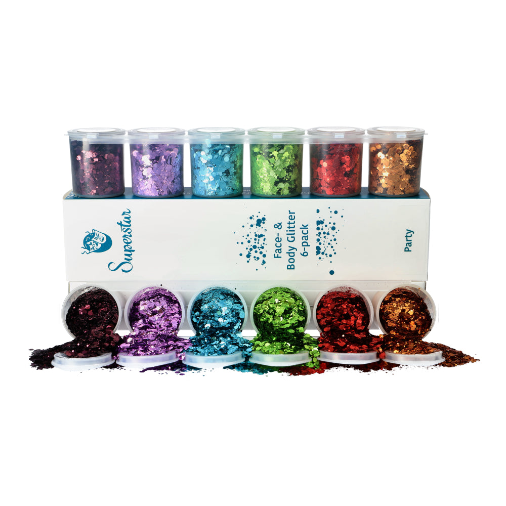 Party Chunky Glitter Mix 6-pack