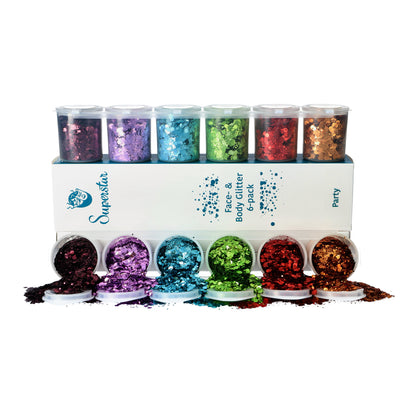 Party Chunky Glitter Mix 6-pack