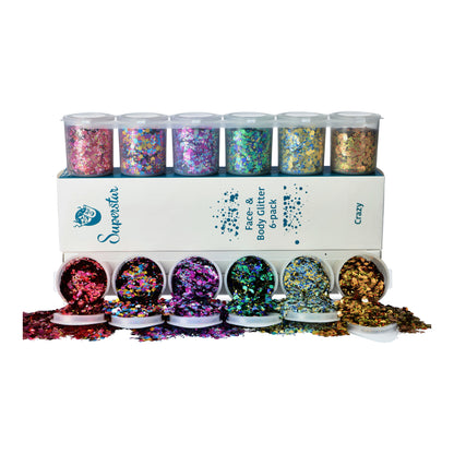 Crazy Chunky Glitter Mix 6-pack