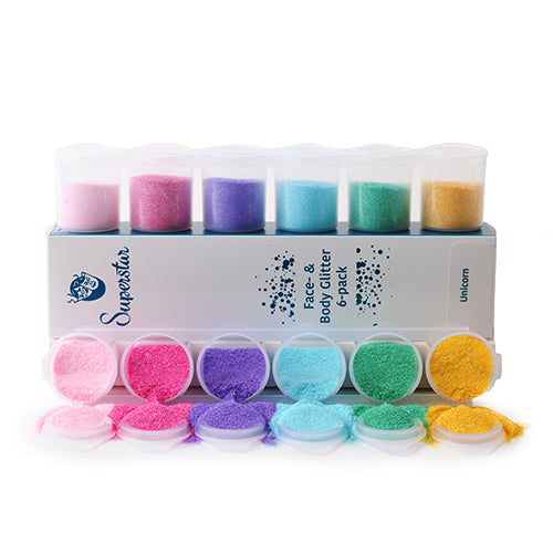 Unicorn Fine Glitter Mix 6-pack