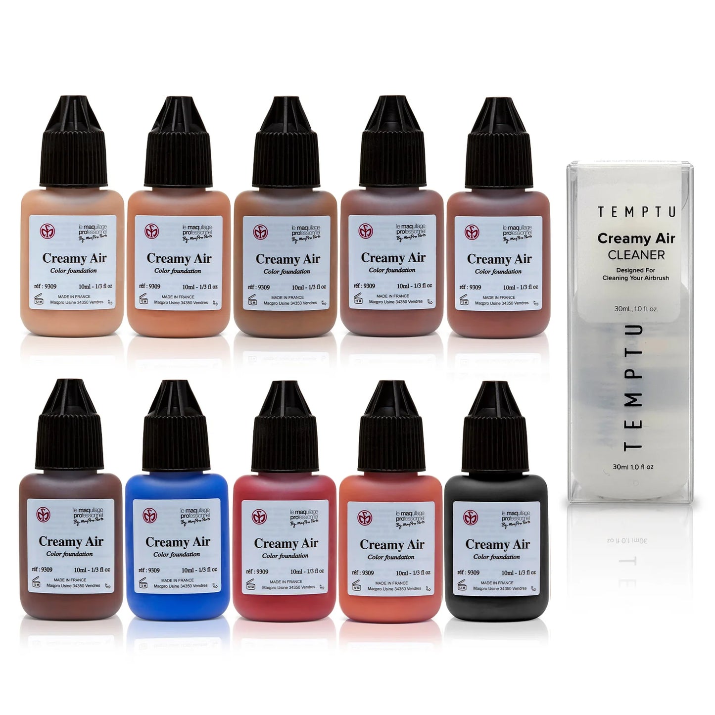 TEMPTU x MaqPro Creamy Air Light Set 10-pack