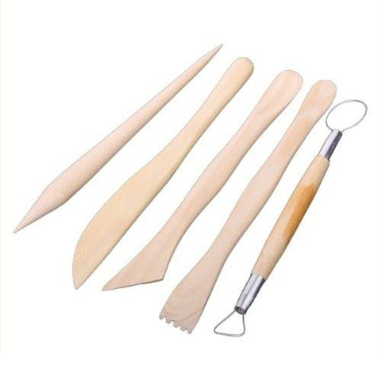 SCULPTING TOOLS - WOODEN 5 PIECE SET Titanic FX - Backstage Cosmetics Canada
