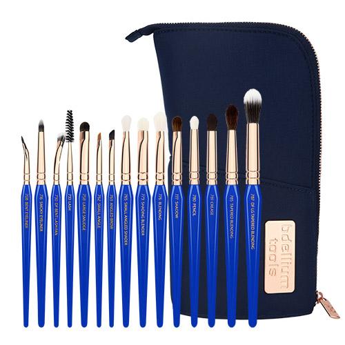 Golden Triangle Eyes Only Complete 15pc. Brush Set with Pouch Bdellium Tools - Backstage Cosmetics Canada