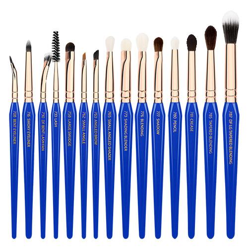 Golden Triangle Eyes Only Complete 15pc. Brush Set with Pouch Bdellium Tools - Backstage Cosmetics Canada