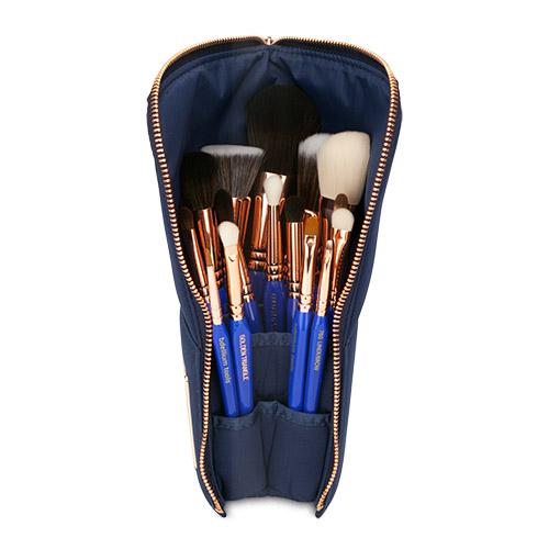 Golden Triangle PHASE I Complete 15pc. Brush Set with Pouch Bdellium Tools - Backstage Cosmetics Canada