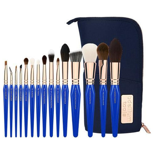 Golden Triangle PHASE II Complete 15pc. Brush Set with Pouch Bdellium Tools - Backstage Cosmetics Canada