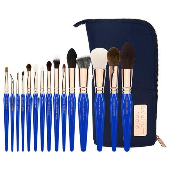 Golden Triangle PHASE II Complete 15pc. Brush Set with Pouch Bdellium Tools - Backstage Cosmetics Canada