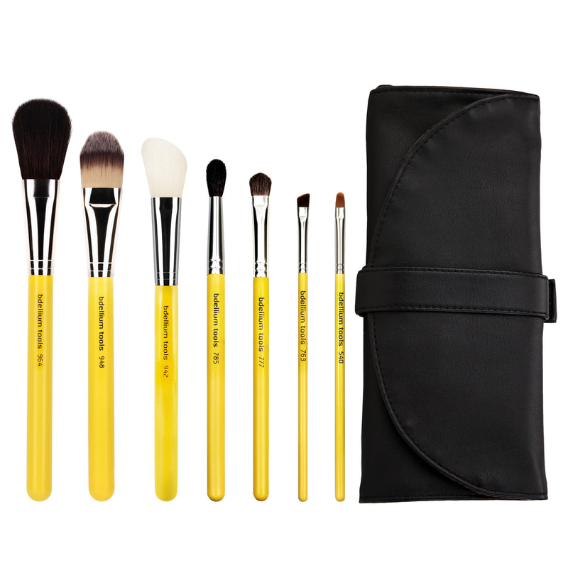 Studio Basic 7pc. Brush Set with Roll-up Pouch Bdellium Tools - Backstage Cosmetics Canada
