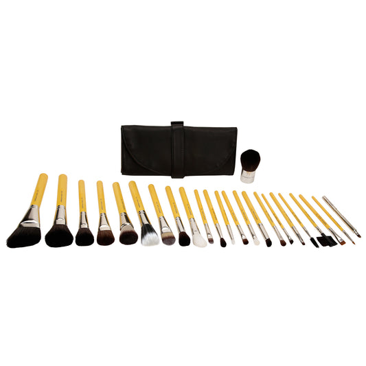 Studio Luxury 24pc. Brush Set with Roll-up Pouch Bdellium Tools - Backstage Cosmetics Canada