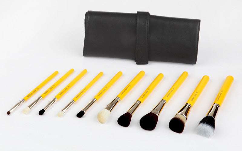 Studio Mineral 10pc. Brush Set with Roll-up Pouch Bdellium Tools - Backstage Cosmetics Canada