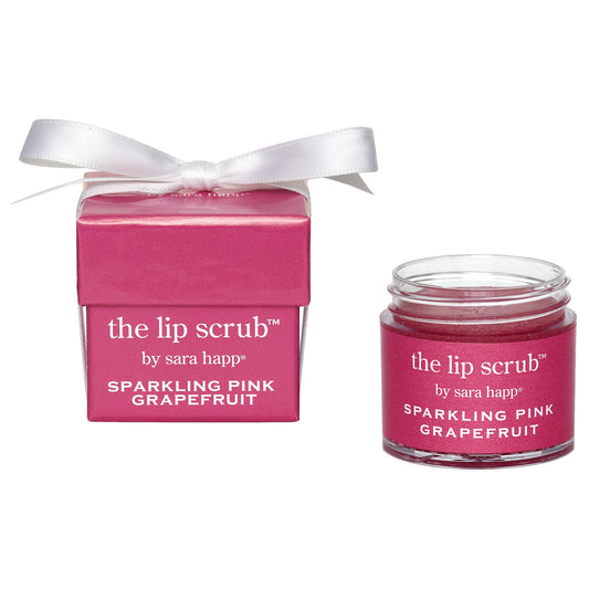 Sparkling Pink Grapefruit Lip Scrub Sara Happ - Backstage Cosmetics Canada