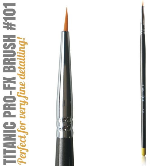 FX BRUSH 101 - SMALL LINER BRUSH Titanic FX - Backstage Cosmetics Canada