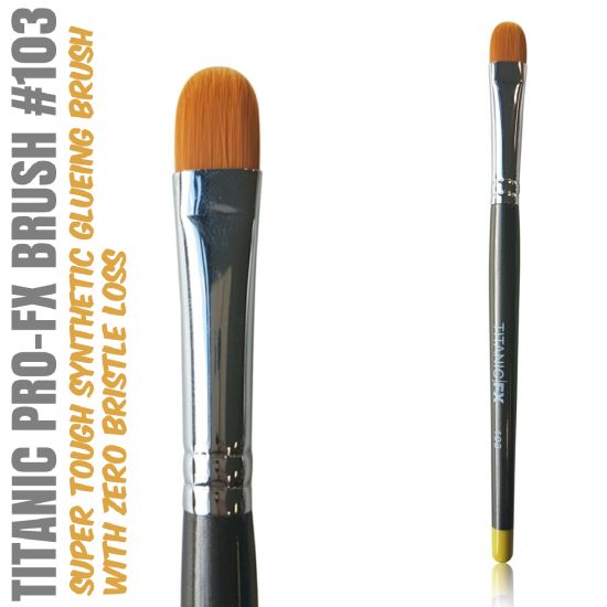 FX BRUSH 103 - MEDIUM FILBERT BRUSH Titanic FX - Backstage Cosmetics Canada