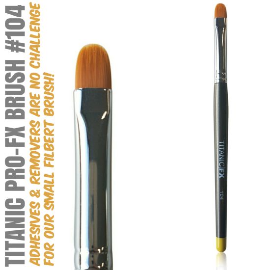 FX BRUSH 104 - SMALL FILBERT BRUSH Titanic FX - Backstage Cosmetics Canada