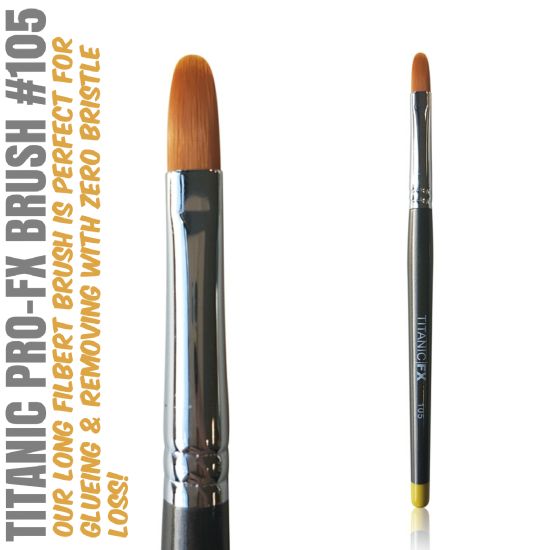 FX BRUSH 105 - LONG FILBERT BRUSH Titanic FX - Backstage Cosmetics Canada