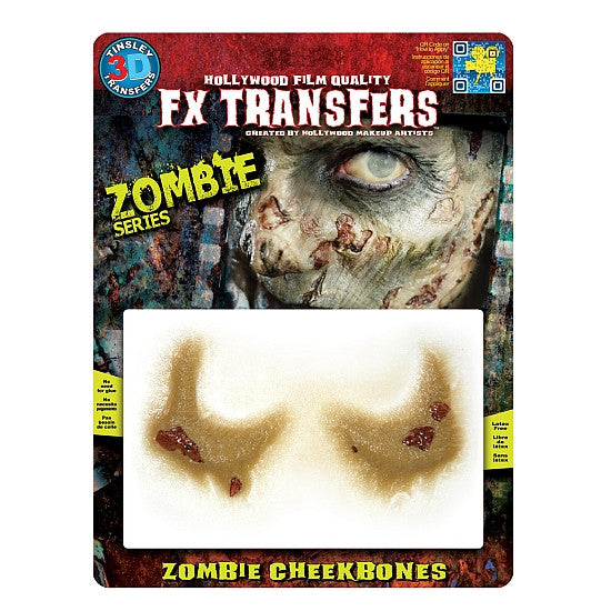 Zombie Cheekbones - 3D FX Transfers Tinsley Transfers - Backstage Cosmetics Canada