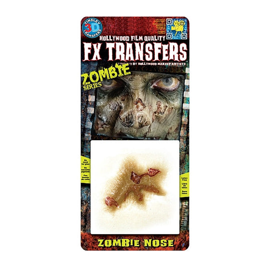 Zombie Nose - 3D FX Transfers Tinsley Transfers - Backstage Cosmetics Canada