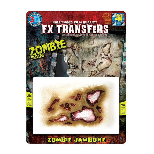 Zombie Jawbone - 3D FX Transfers Tinsley Transfers - Backstage Cosmetics Canada