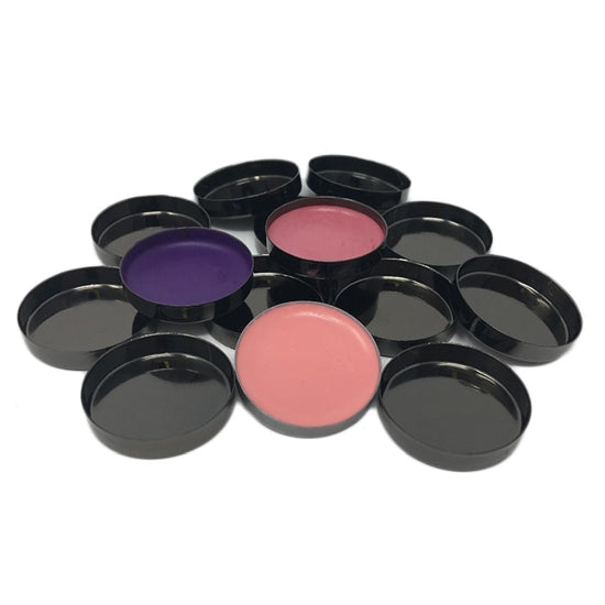 Empty Metal Pans - Round Glossy Black Zpalette - Backstage Cosmetics Canada